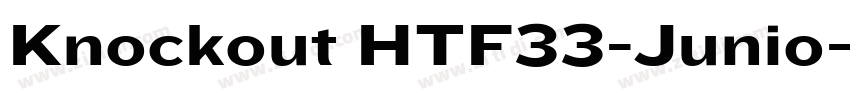 Knockout HTF33-Junio字体转换